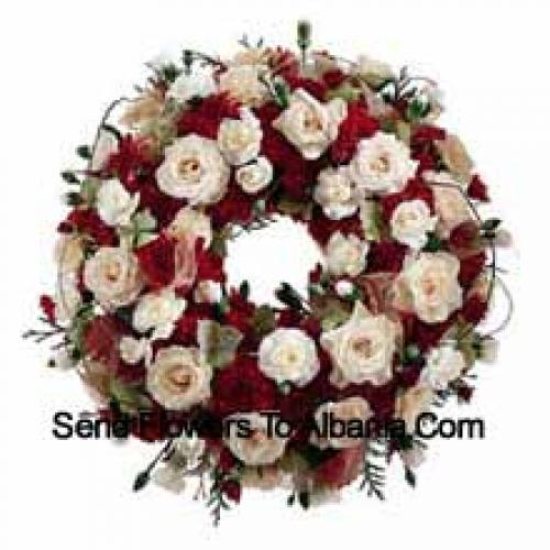 Stunning Mixed Flower Wreath