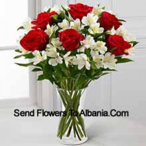 Elegant 7 Red Roses 